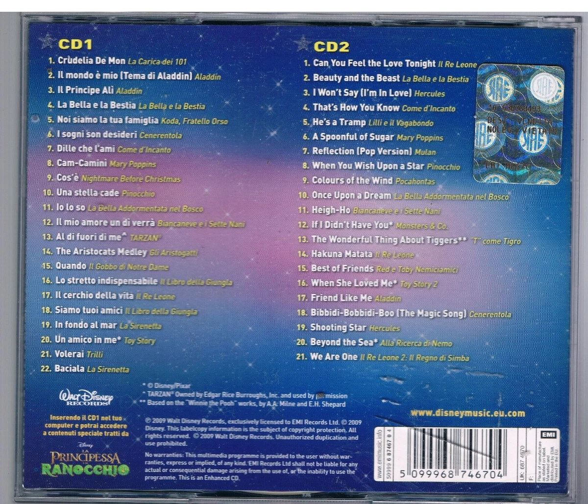 THE MAGIC OF DISNEY LA MAGIA DEI GRANDI CLASSICI - 2 CD F.C. | eBay