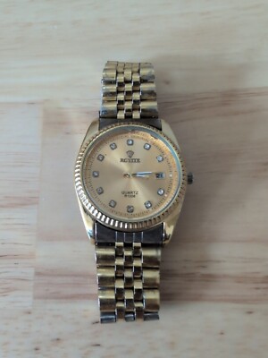 Rovite Quartz R1006 Mens Watch Used Needs Battery