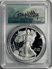 2021-W T-1 Proof ASE PCGS PR70 FDOI Congratulations Set G. Whitley Sign POP 25