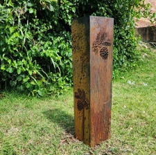 Pinecone Garden Column - Garden Decor - Garden Statue