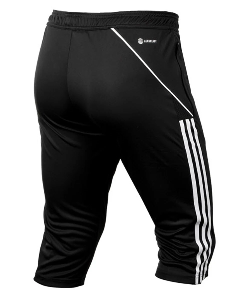 Adidas Men Tiro 23 L Training 3/4 Pants Black Run Yoga GYM Casual-Pant  HS3548