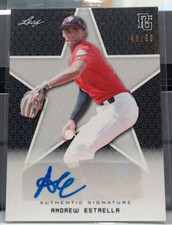 2020 LEAF PERFECT GAME ANDREW ESTRELLA ROOKIE AUTO /50 #BA-AE2 MSK