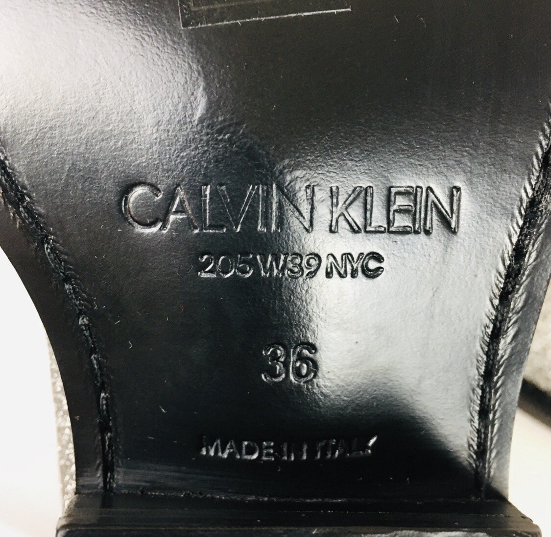 Calvin Klein X RAF Simons  Silver Glitter Western Boots 205W39NYC Women’s Sz 36 image 9