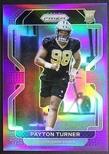 2021 Panini Prizm Football Payton Turner RC #’d 95 /125 Purple Prizm 💎🔥💎🔥