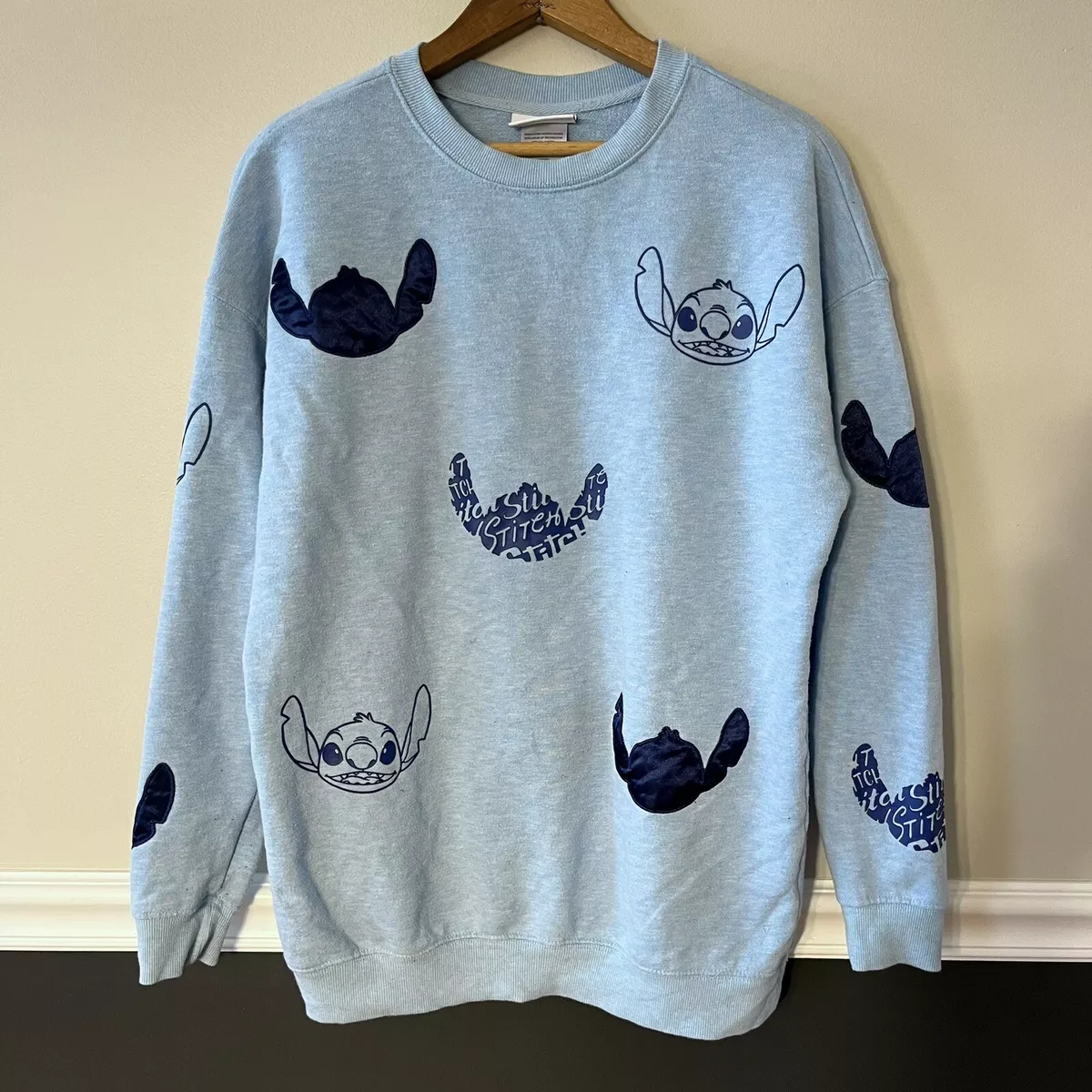 Stitch Embroidered Sweatshirt Lilo & Stitch Crewneck 