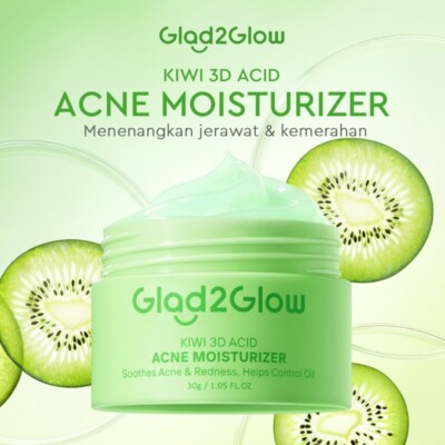 Glad2glow  KIWI 3D ACID Soothes Acne & Redness ACNE MOISTURIZER 30g
