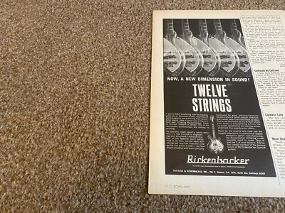 JBF70 WERBUNG 11X5 RICKENBACKER ZWÖLF INSTRUMENTENSAITEN