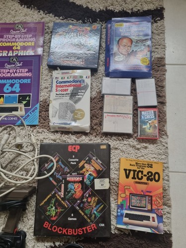 Vintage Commodore 64 Personal Computer W/Manuals, Power Supply, Floppy, Games+ - Picture 5 of 22