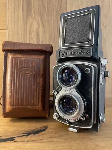 *Exc+5 w/ Case* Yashicaflex A2 6x6 TLR Film Camera Yashimar 80mm F/3.5 From JPN