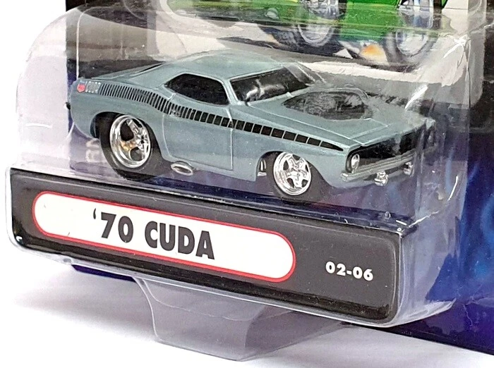 Muscle Machines 1/64 Scale 71161 02-06 - 1970 Plymouth Cuda - Pale Blue - Image 2 of 4
