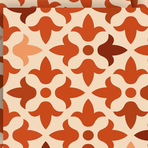 5" X 5" Terra Cotta Tango Peel and Stick Tiles - Bild 2 von 9