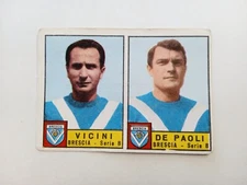 FIGURINE FOOTBALLERS PANINI 1963/64 BRESCIA VICINI/DE PAOLI FROM RECOVERY