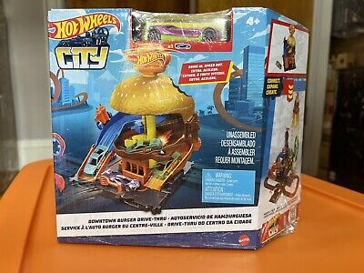 Pista Hot Wheels com Carrinho - City - Drive-Thru