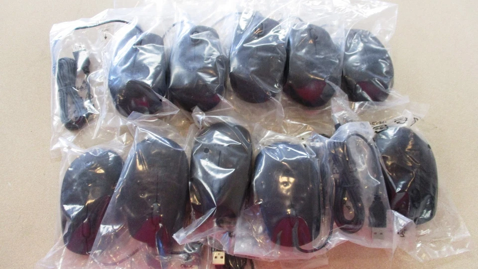 Lot of 10 NEW Dell Keyboard KB216 USB 104-Key Keyboard & 10 DELL MS116 USB MOUSE - Image 2 of 4