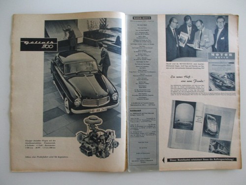Das Auto Motor und Sport Heft Nr. 1 Januar 1958 Test Borgward 2400 Pullman - Picture 2 of 9