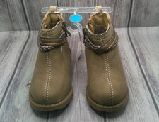 Carter's Toddler Girl's Letty Glitter Chelsea Boots AN3 Taupe Size 4T