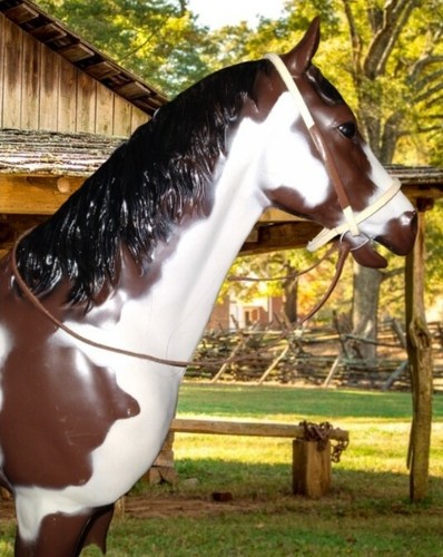 Johnny West Marx breyer Horse white brown leather bridle - Picture 3 of 5
