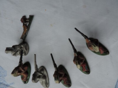 Vintage Metall Druckguss Indianer Indianer Konvolut Restposten