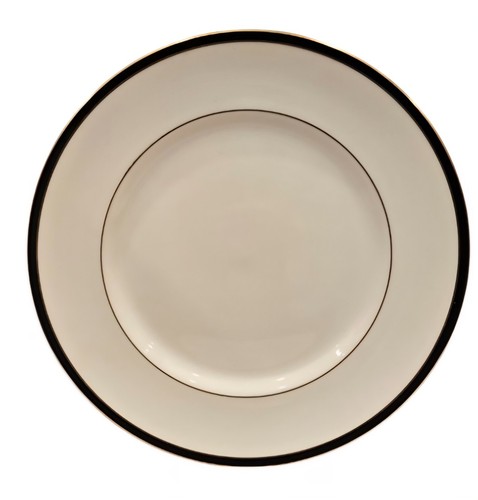Royal Doulton Oxford Black Dinner Plate Made In England - Picture 4 of 7