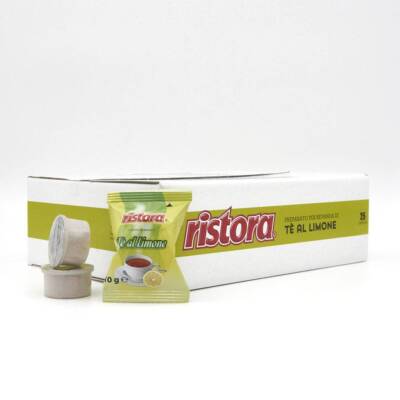 25 Ristora The al Lemon Capsules Compatible with Lavazza Espresso Point Machines
