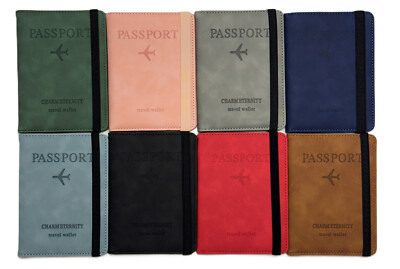 Reisepass Hülle für Passport RFID PU Leder Reise Brieftasche Pass Mappe Ausweis