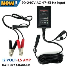 12V 1.5A Battery Charger Desulfator for Car Truck Boat RV ATV Deep Cycle Battery