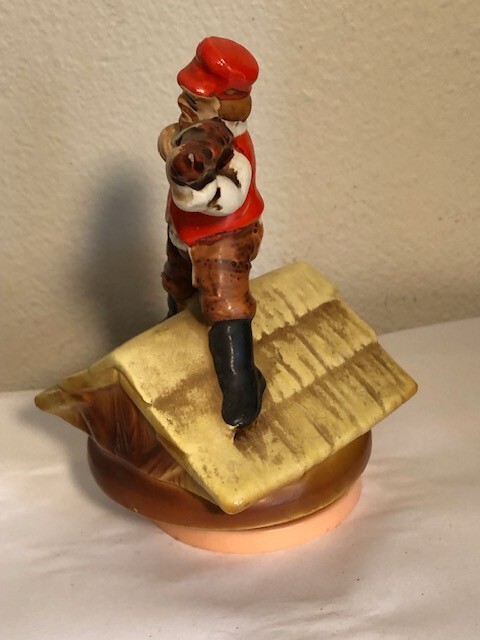 FIDDLER ON THE ROOF Vintage Rotating Music Box 1970s JAPAN With Sticker