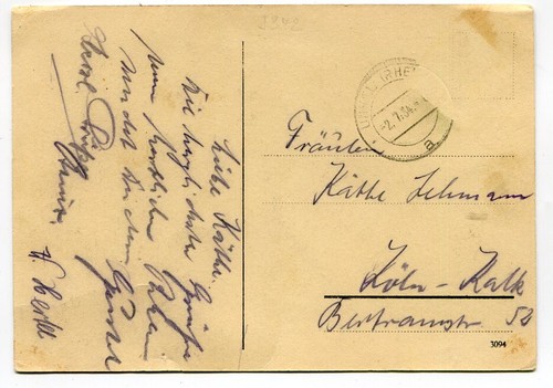 AK Rheinbreitbach, Weinhaus,Metzgerei Em Höttche 1934 - Picture 2 of 2