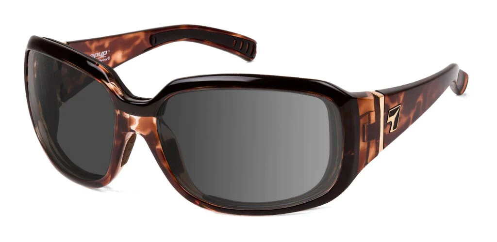 7eye By Panoptx Viento Sunglasses | Wind Blocking Foam Eyecup | Polarized Gray Lenses - Dark Tortoise