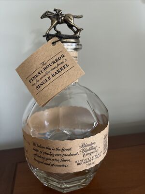 Blantons Bourbon Whiskey Bottle Horse & Jockey ''A'' Cork Stopper Blanton s