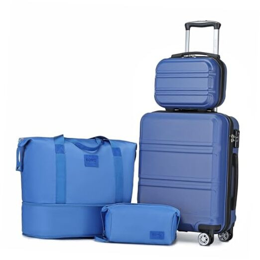 4-Piece Hardside Spinner Luggage Set with TSA Lock-image