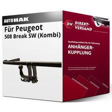 Anhängerkupplung abnehmbar für Peugeot 508 Break SW (Kombi) 2011-2019 neu