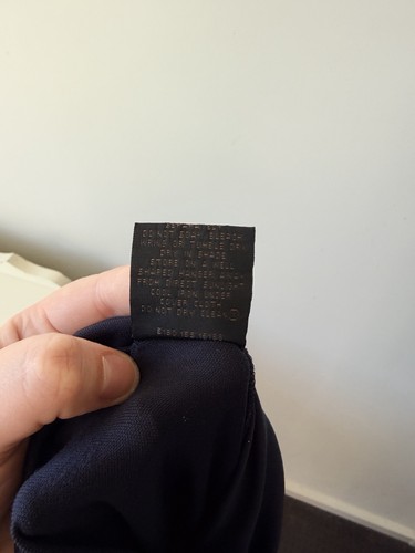 DAVID LAWRENCE 12 Navy Spot Faux Wrap Dress Soft Stretch Jersey Office Work EUC - Bild 15 von 15