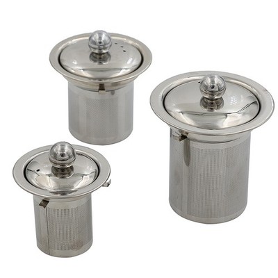 Mesh Infuser Tea Strainer Leaf Spice Filter Stainless Steel for Teapot N8