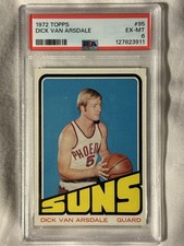 1972-73 TOPPS BASKETBALL CARD #95 DICK VAN ARSDALE PSA 6 EXLNT-MINT PHOENIX SUNS