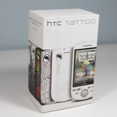 Rare Vintage HTC Tattoo A3288 Phone White In Box Complete 2009