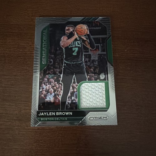 2020-21 Panini Prizm Sensational Swatches Jaylen Brown #SSW-JBR (MEM)