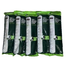 5x Greenlite Tier 1 Advanced 7 Outlet Surge Protecting Power Strips Pack Of 5