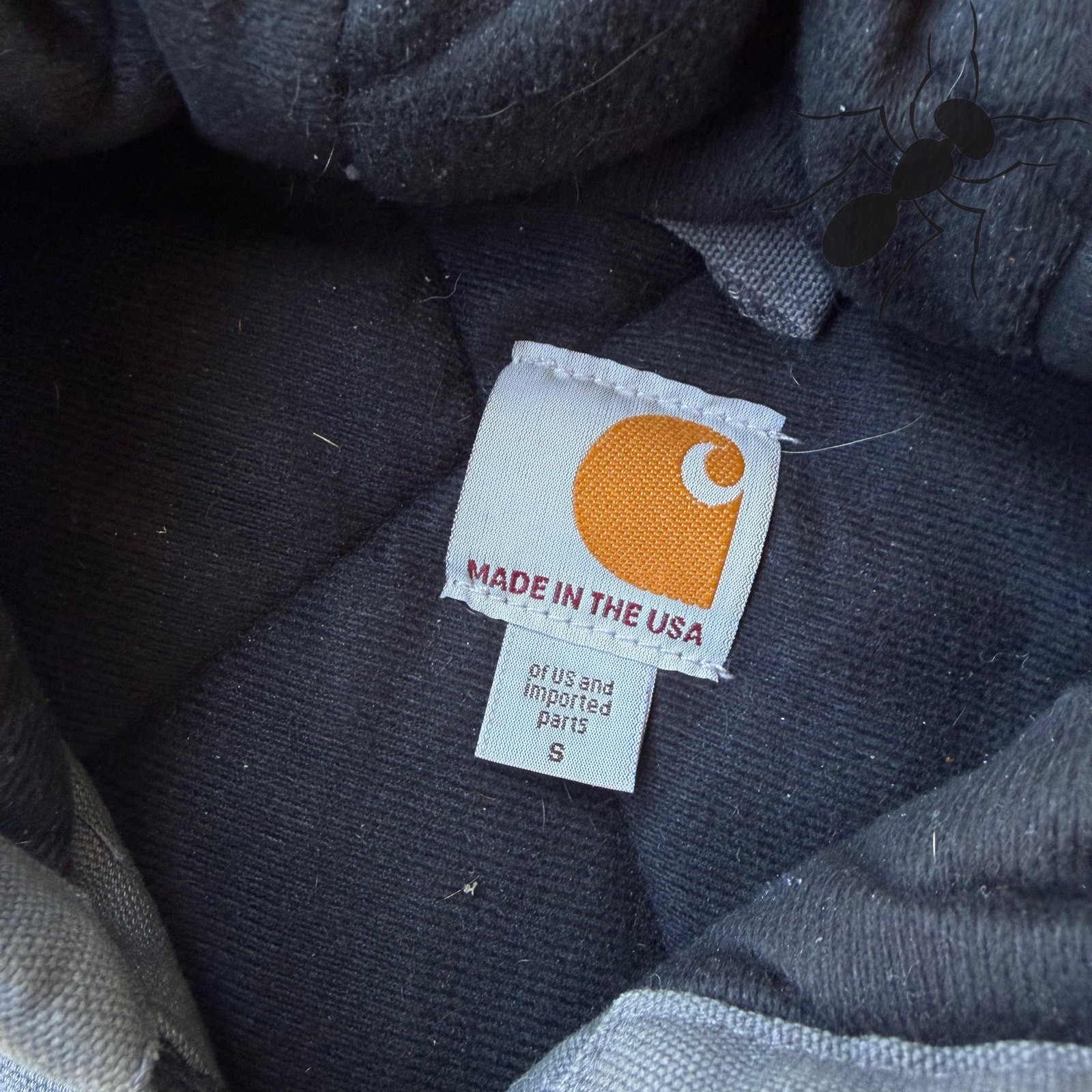 Carhartt J140 GVL gray hooded work wear jacket thumbnail 9
