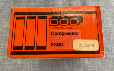 DOD Compressor  FX80; Box & Manual Only!!! No Pedal, Mint Condition, Vintage