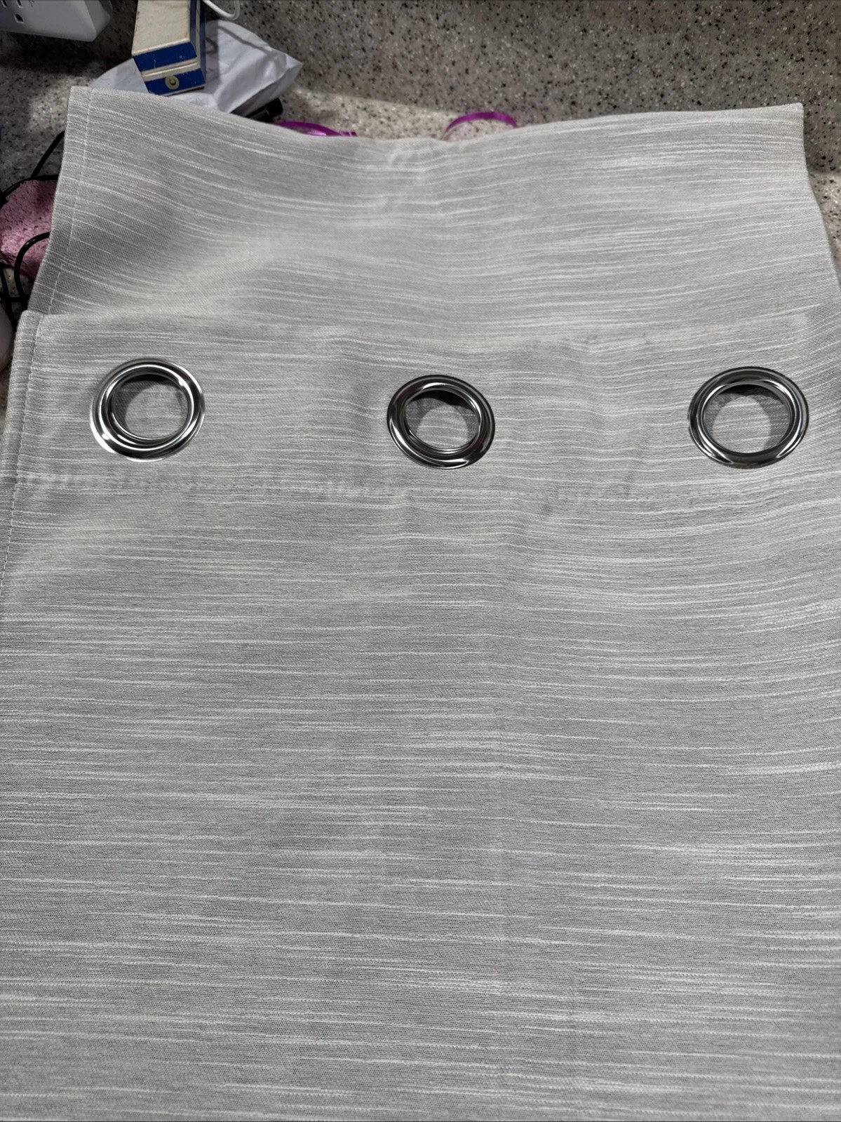 Great And White Ring Top Curtain Panels 8 Total Measures 36” WX 80”L
