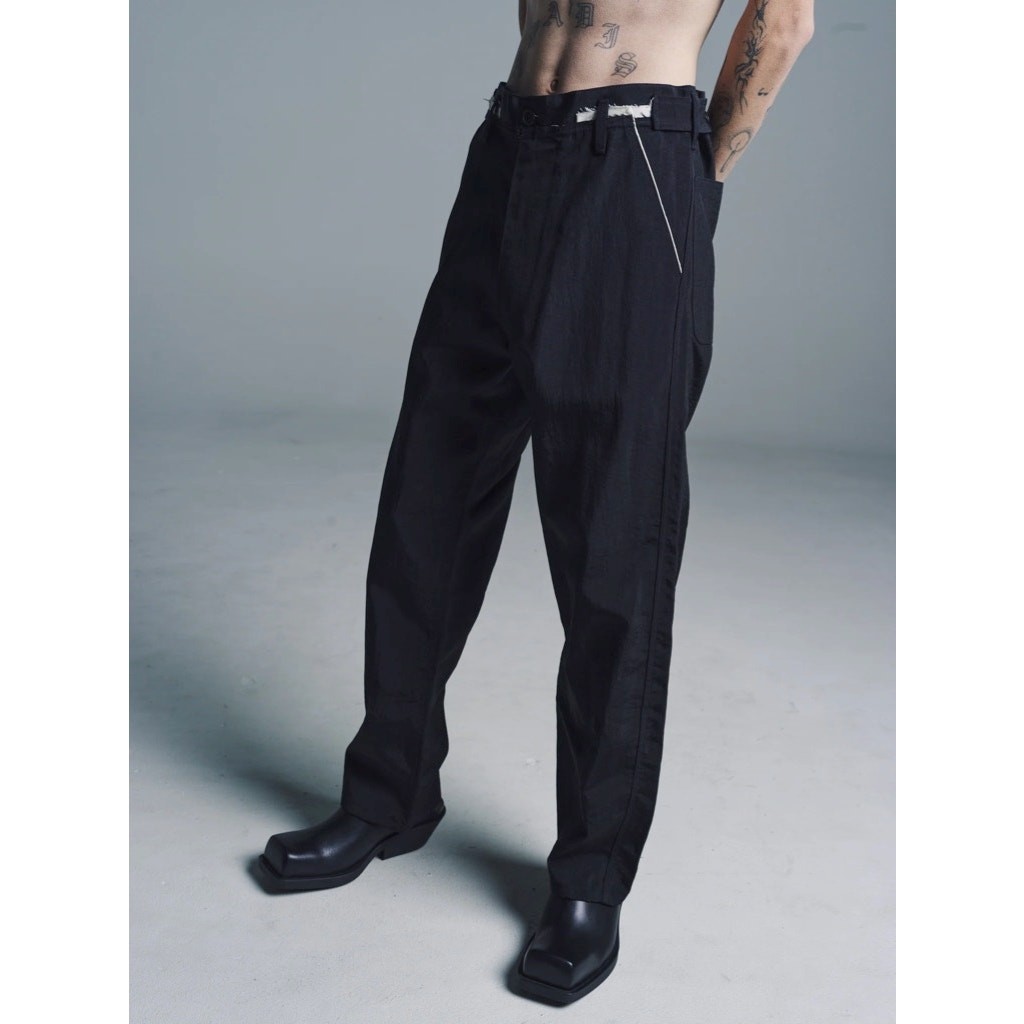 パンツ CAMIEL FORTGENS WORKER PANTS BLACK NAVY Camiel Fortgens Worker Pants Black Heavy Tech Nylon - XL NWT