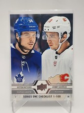 2019-20 Upper Deck #199 Checklist Matthews/Gaudreau