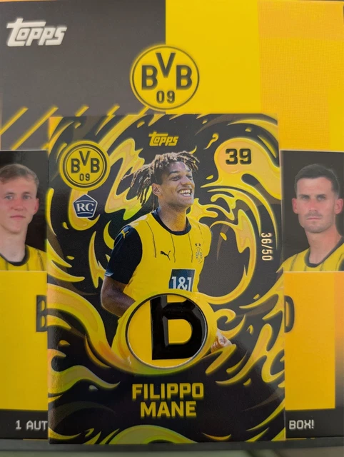 Filippo Mané 2024/25 Topps BVB RC Player-Worn Relic /50 Borussia Dortmund N noe