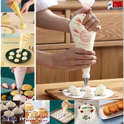 100pc Disposable Pastry Piping Bag Icing Decorating Bags for Cake Cupcake Cookie