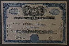 24 X The Great Atlantic & Pacific Tea Company lata 60. div. Wartości nominalne