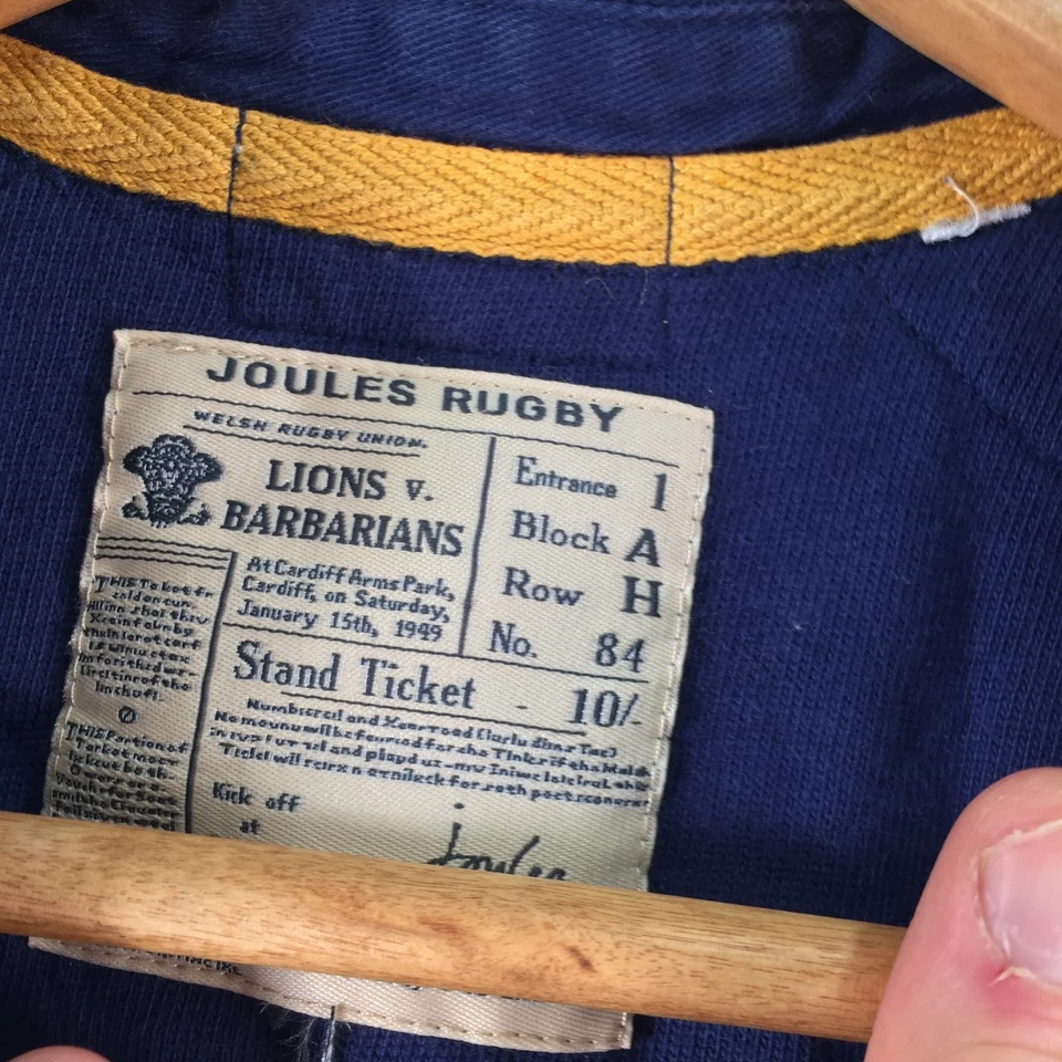 Joules rugby polo shirt boys 6 years multicolour long sleeve collar 121510 - Image 3 of 4