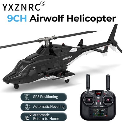 YUXIANG F02S Airwolf RC Helicopter 9CH GPS 3D Optical Flow Positioning DHL/UPS