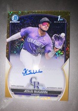 2023 Bowman Chrome - Autographs Jesus Bugarin Gold Mini-Diamond Refractor /50 