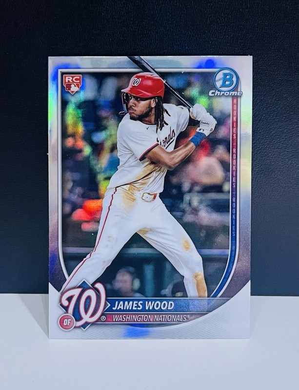 🔥James Wood 2025 Bowman Chrome Refractor Rookie Red RC Nationals🔥